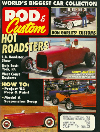 ROD & CUSTOM 1992 OCT - UPDATE A MODEL A CHASSIS, HOT ROD's XR-6 ROADSTER